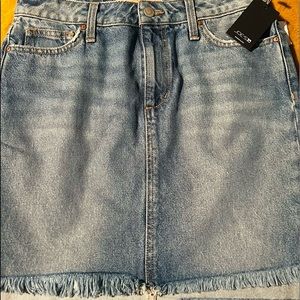 JOES JEAN FRINGE SKIRT